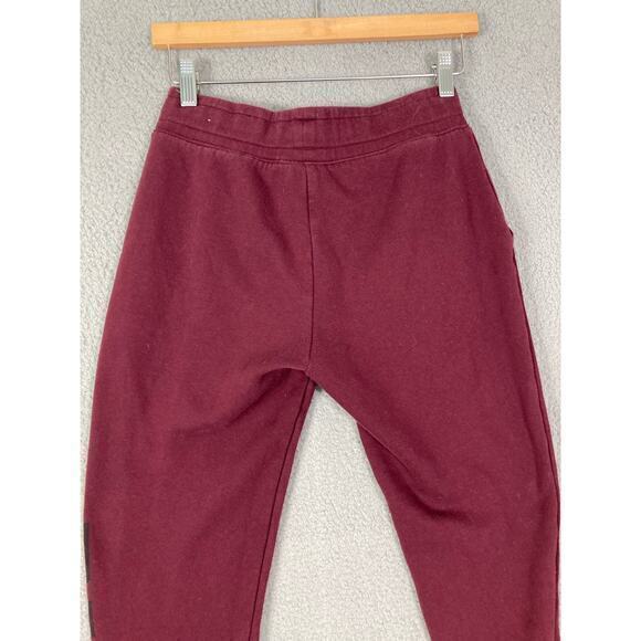 Victoria's Secret Pink Burgundy Skinny‎ Jogger Sweatpants S Elastic Drawstring - Picture 8 of 8